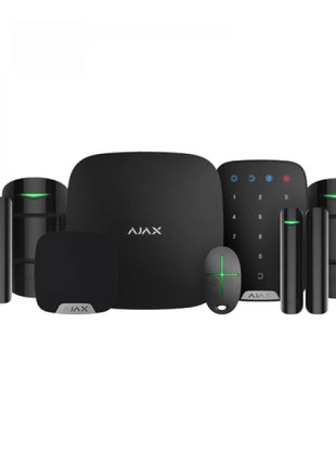 AJAX Draadloos Alarmsysteem Set Zwart met Hub 2 plus