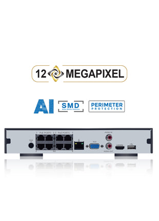 SPRO A5 8 Channel 12MP IP NVR ( DHIPNVR08-A5 )