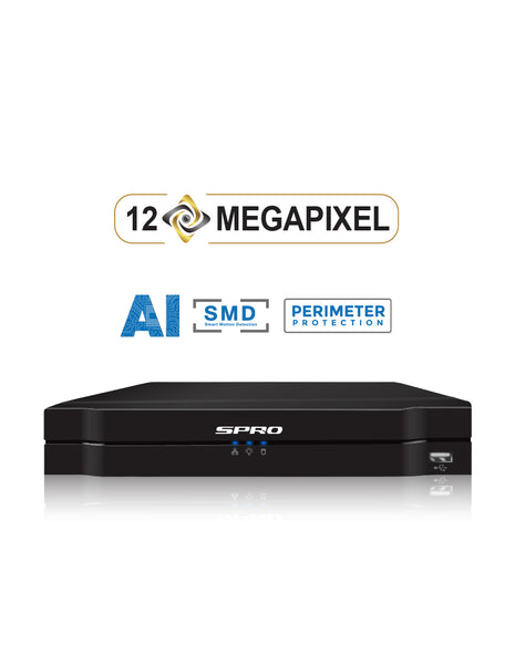 SPRO A5 8 Channel 12MP IP NVR ( DHIPNVR08-A5 )