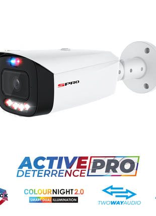 SPRO 8MP IP Bullet ACTIVE DETERRENCE PRO